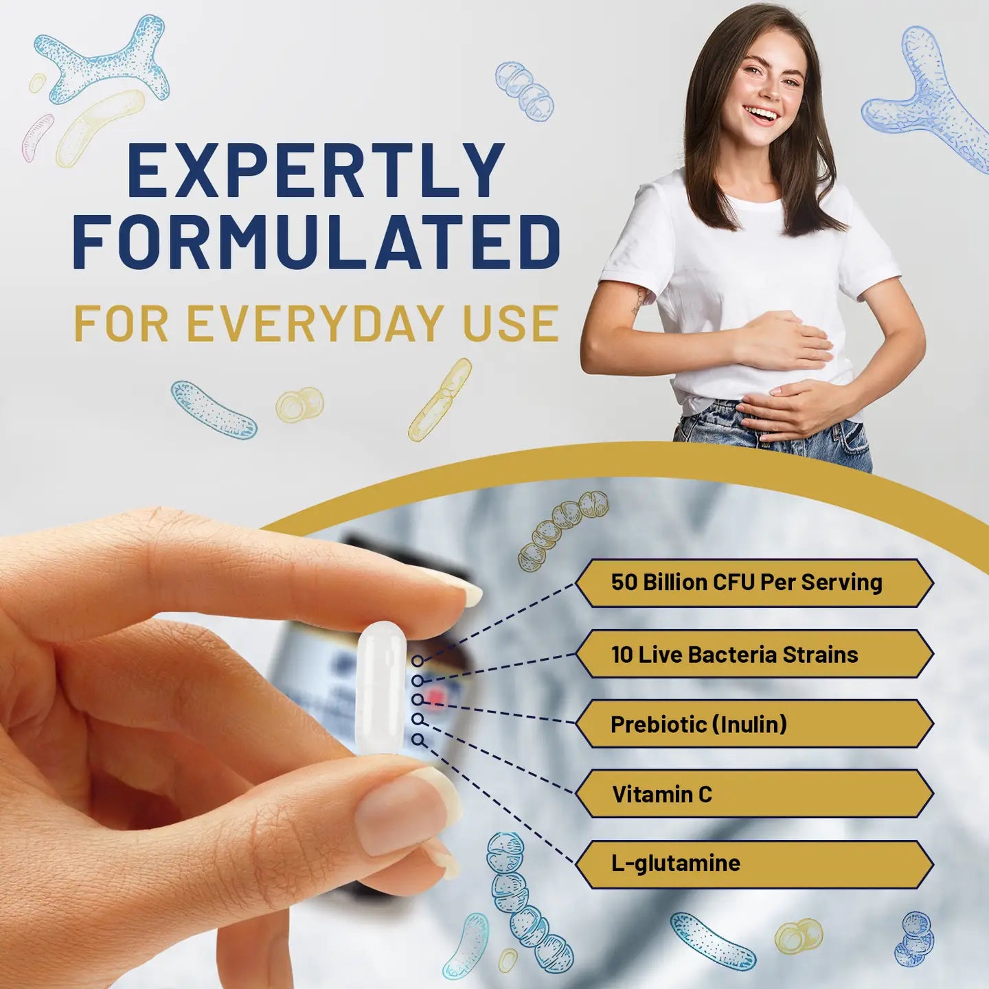Pro Bio Cultures Complex Probiotics and Prebiotics - Prowise Healthcare
