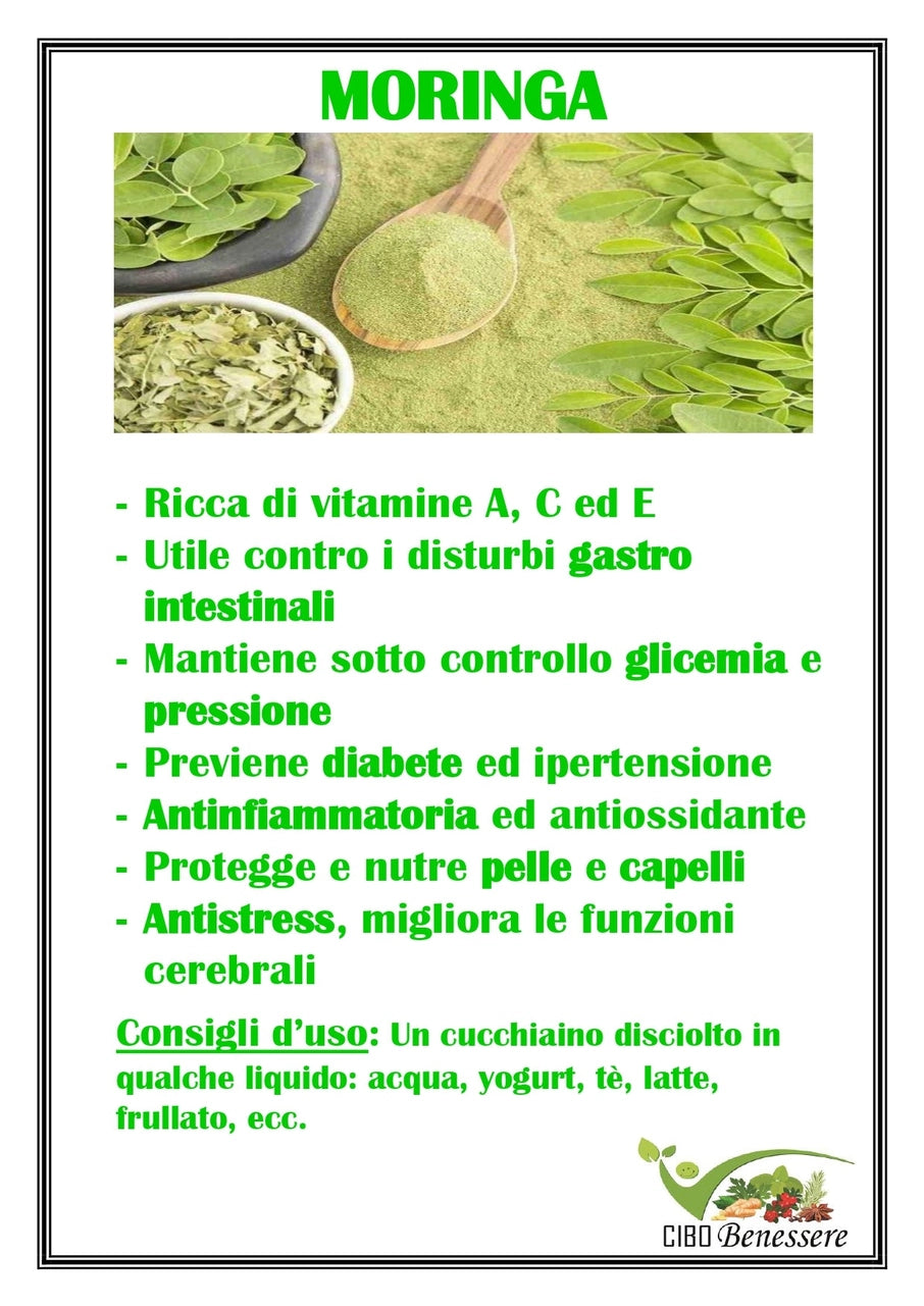 Moringa Organic Caps | Cibobenessere