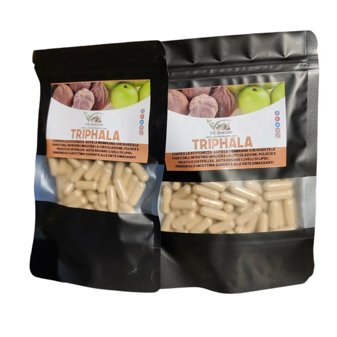 Organic Triphala | 50 Vegan Capsules | Cibobenessere