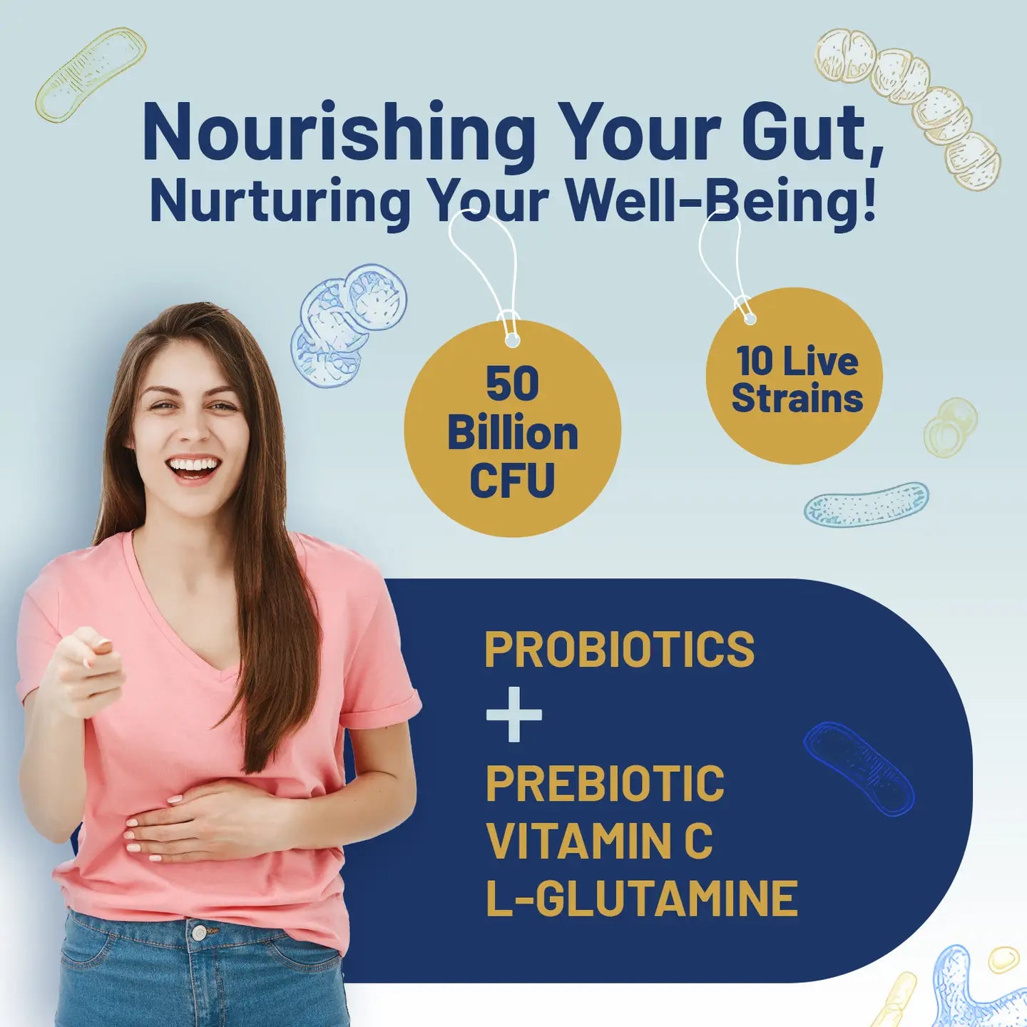 Pro Bio Cultures Complex Probiotics and Prebiotics - Prowise Healthcare