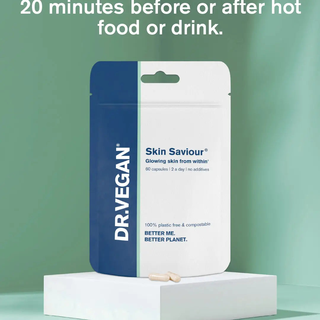 Skin Saviour® | 60 Capsules | Vegan | Collagen Production | Dr. Vegan