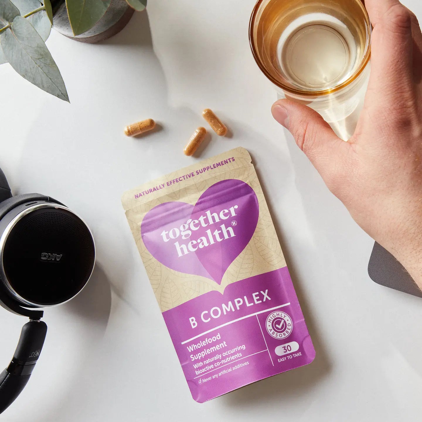 B Complex Vitamin – Vegan Supplement | 30 Capsules | Together Health