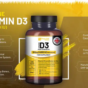 Vitamin D3 (4000 Iu Tablets) + K2 MK7 – (14 Months Supply) - Prowise Healthcare