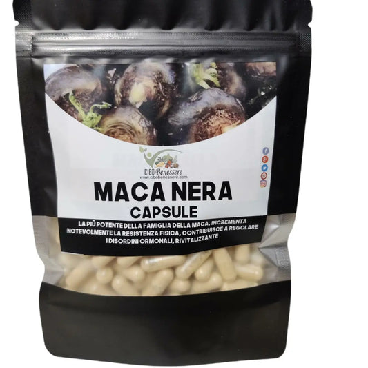 Organic Black Maca Caps | Cibobenessere