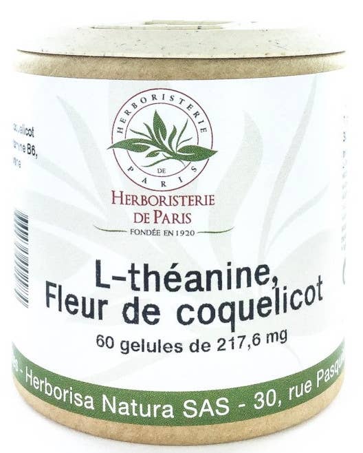 L'HERBORISTERIE DE PARIS - L-Theanine Poppy B Vitamins Melatonin 60 Capsules