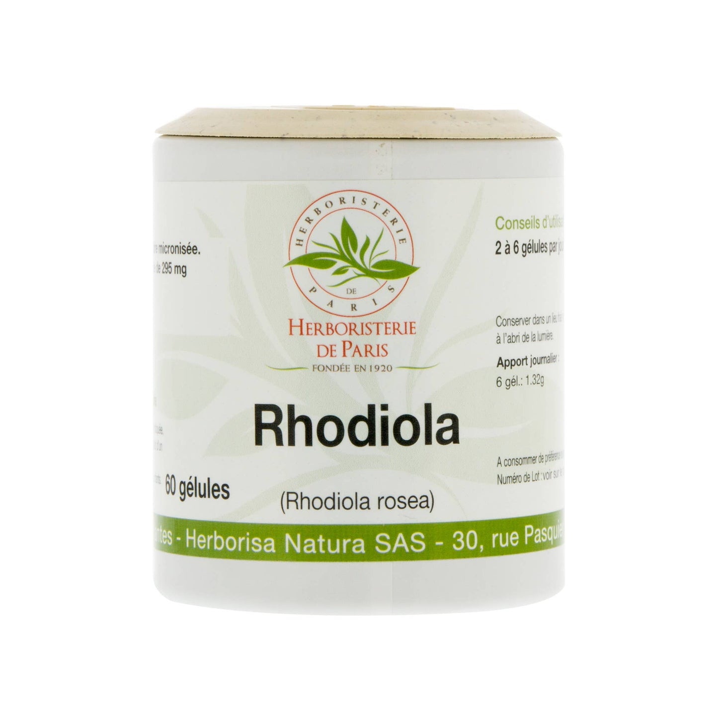 L'HERBORISTERIE DE PARIS - Rhodiola rosea 220mg - 60 capsules - Herboristerie de Paris