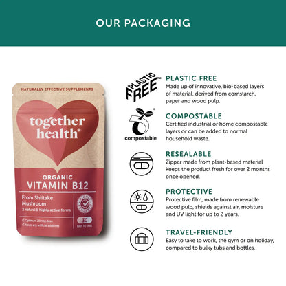 Vitamin B12 – Organic – 30 Capsules | Together health