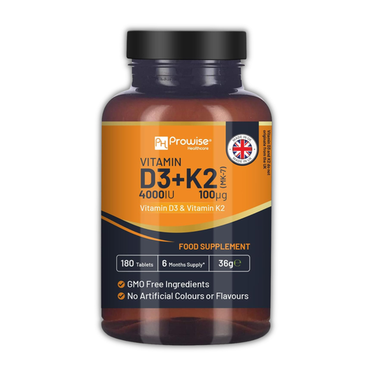 Vitamin D3 (4000 Iu Tablets) + K2 MK7 – (14 Months Supply) - Prowise Healthcare