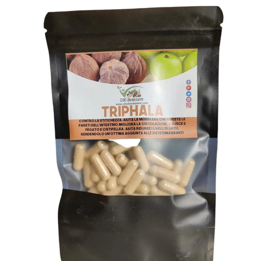 Organic Triphala | 50 Vegan Capsules | Cibobenessere