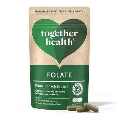 Folate – Natural Alternative To Folic Acid – 30 Capsules | Together Health