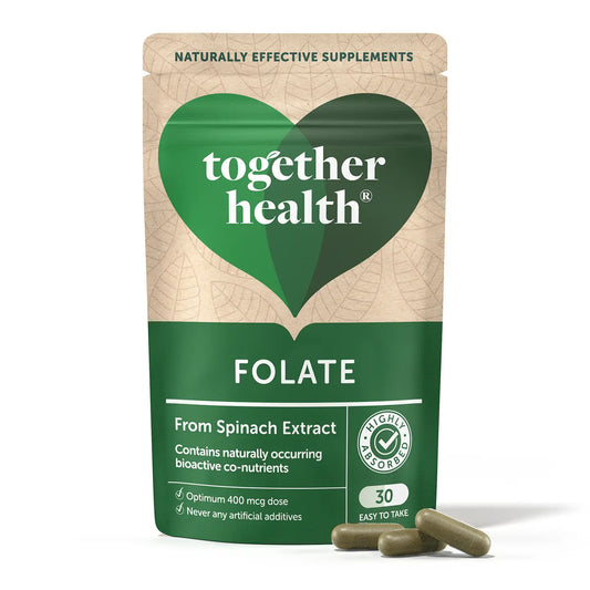 Folate – Natural Alternative To Folic Acid – 30 Capsules | Together Health